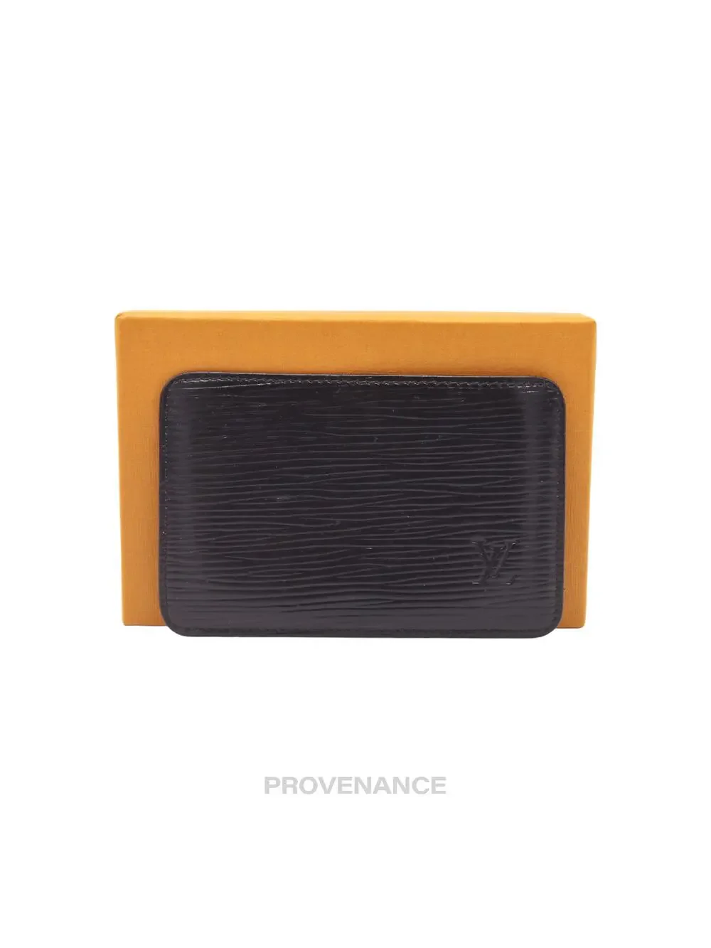 🔴 Louis Vuitton Card Holder Wallet - Black Epi Leather